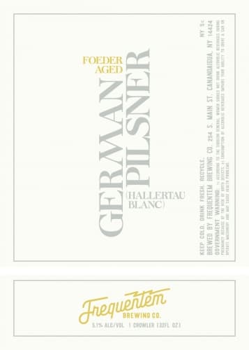 Foeder Aged German Pilsner (Hallertau Blanc)