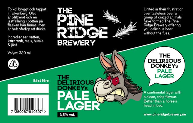 The Delirious Donkeys Pale Lager
