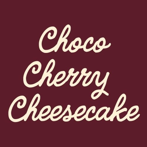Choco Cherry Cheesecake