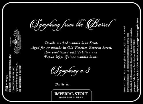 Symphony From the Barrel #3
