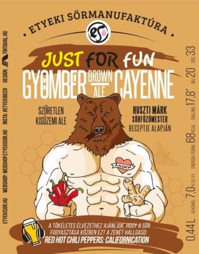 Just For Fun - Gyömbér - Cayenne Brown Ale