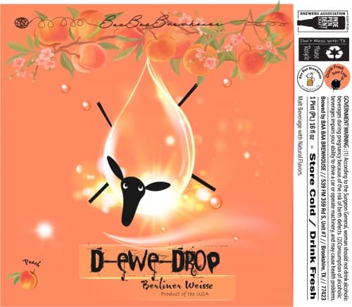 D-ewe-Drop Peach