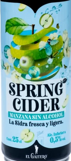 Spring Cider Manzana Sin Alcohol