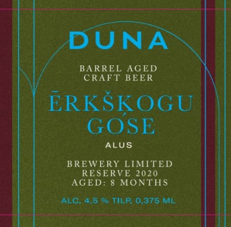 DUNA Barrel Aged Gooseberry Gose 2021