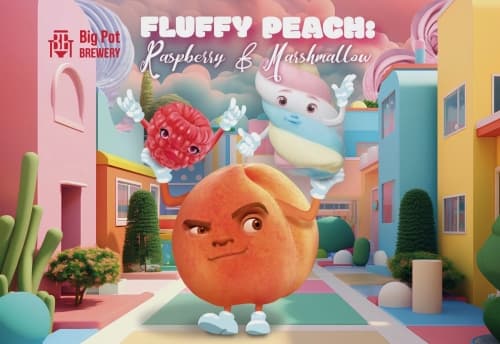 Fluffy Peach: Raspberry & Marshmallow
