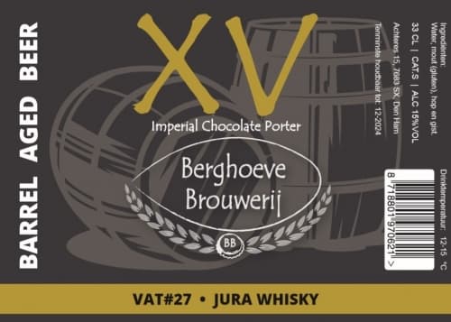 VAT#27 XV Imperial Chocolate Porter Barrel Aged Jura Whisky