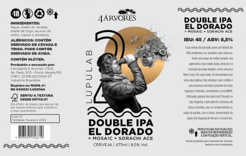 LUPULAB #2 - Double IPA Com El Dorado, Mosaic E Sorachi Ace