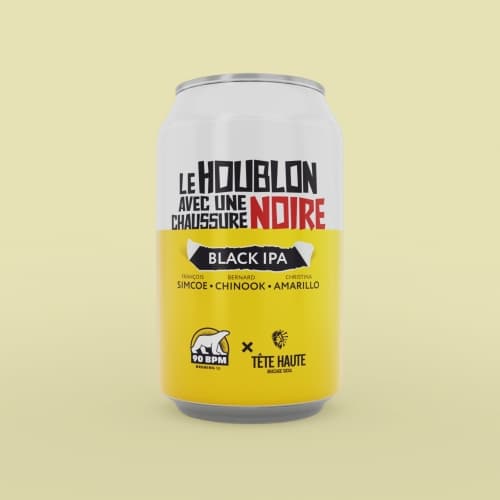 Le houblon avec une chaussure noire (Simcoe/Chinook/Amarillo) - Black IPA