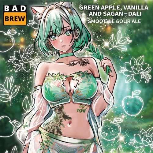 GREEN APPLE, VANILLA AND SAGAN-DALI