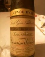 Pinot Gris Alsace Altenbourg Quintessence de Grains Noble Cuvée D'Or