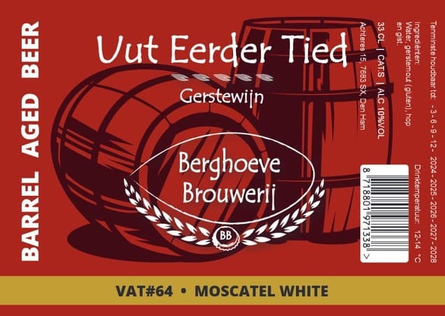VAT#64 Uut Eerder Tied Barrel Aged Moscatel White