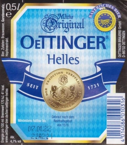 Oettinger Helles