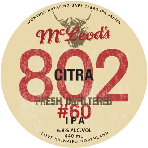 802#60 Unfiltered IPA