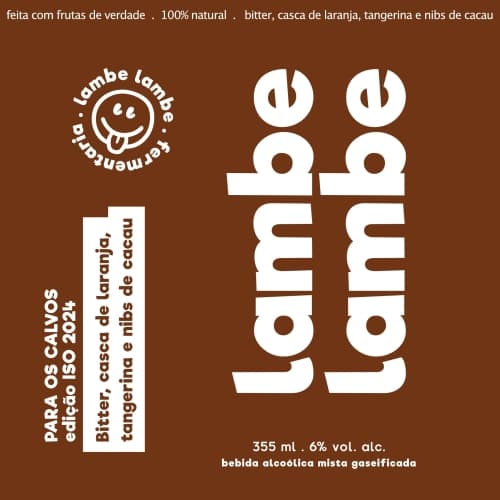 Para os Calvos: Bitter, Nibs de Cacau, Tangerina e Casca de Laranja