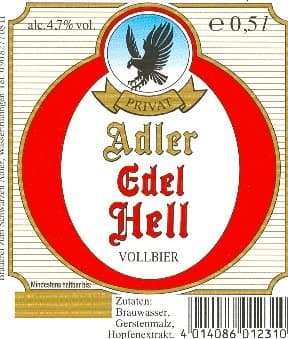 Adler Edel Hell