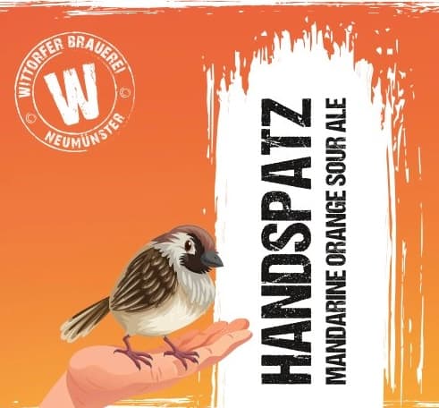 Handspatz Mandarine Orange