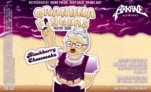 Grandma Fingers: Blackberry Cheesecake