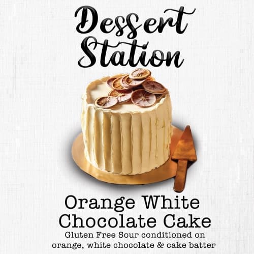Dessert Station: Orange White Chocolate Cake