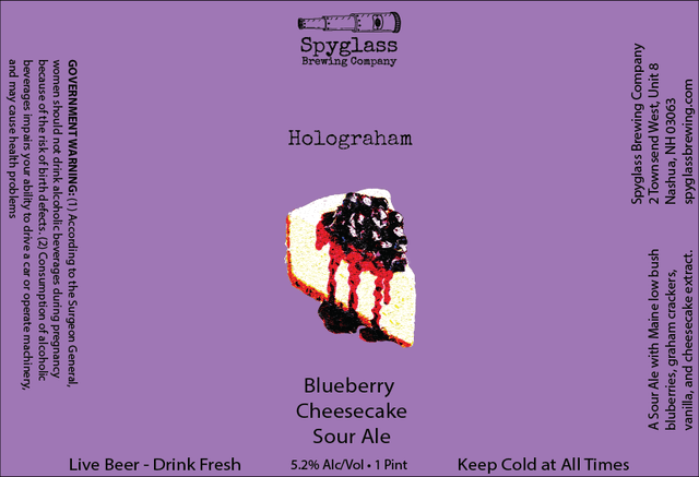 Holograham Blueberry Cheesecake