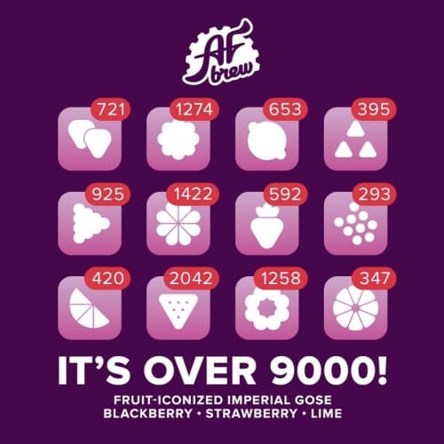 It’s Over 9000! Blackberry • Strawberry • Lime