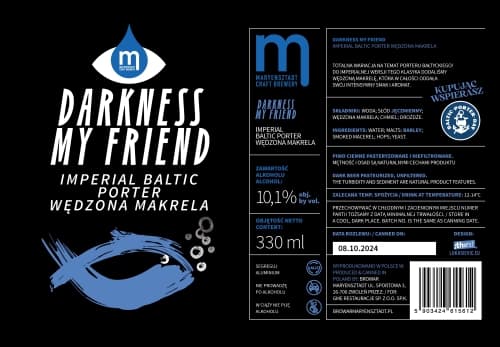 Darkness My Friend - Imperialny Porter Bałtycki Z Wędzoną Makrelą
