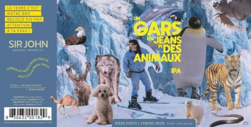 Un Gars En Jeans Pis Des Animaux