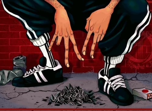 Squatting Slav