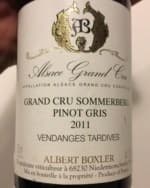 Vendanges Tardives Pinot Gris Alsace Grand Cru 'Sommerberg'