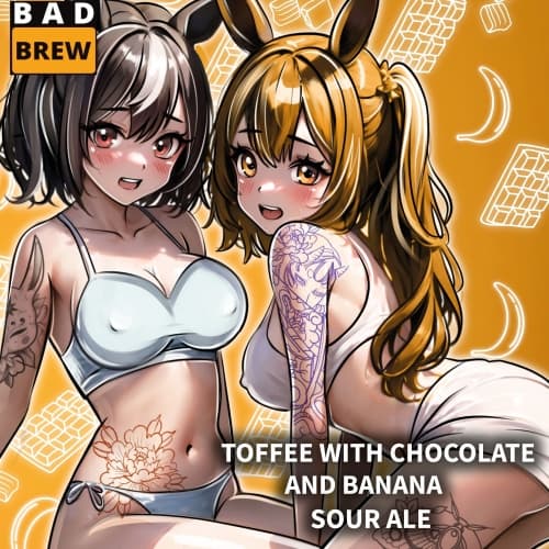 TOFFEE WITH CHOCOLATE AND BANANA
