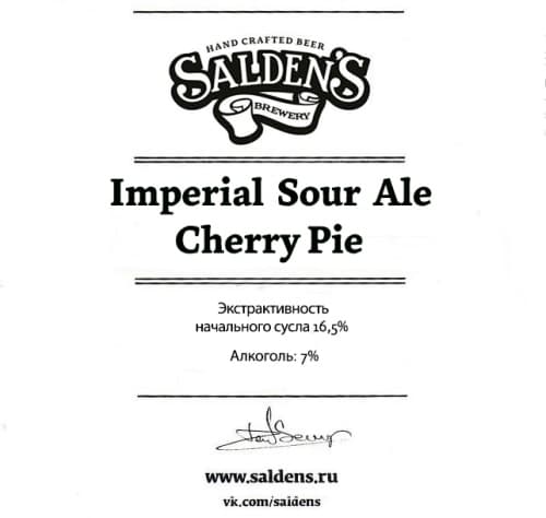 Imperial Sour Ale Cherry Pie