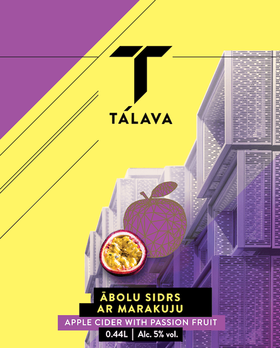 TĀLAVA ābolu Sidrs Ar Marakuju | Apple Cider With Passion Fruit (0.44L Blend)