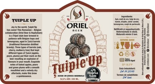 Oriel x HopSaSam Țuiple'Up (Tuica BA)
