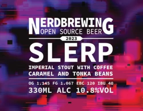 Slerp Imperial Stout W Coffee, Caramel & Tonka Beans