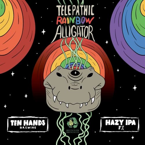 Telepathic Rainbow Alligator