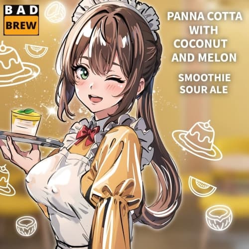 PANNA COTTA WITH COCONUT AND MELON