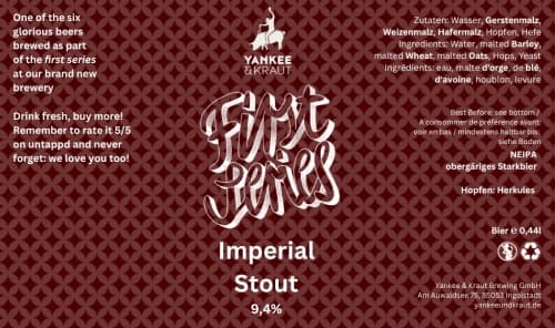 First Series Imperial Stout