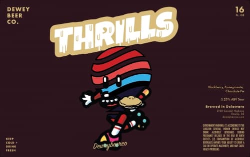 Thrills - Blackberry Pomegranate Chocolate Pie