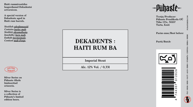 Dekadents – Haiti Rum BA (Silver Series)