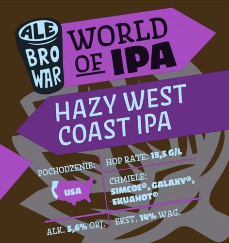 World of IPA: Hazy West Coast IPA