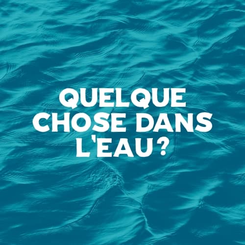 Quelque Chose Dans L'eau?