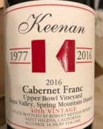 Upper Bowl Vineyard Cabernet Franc