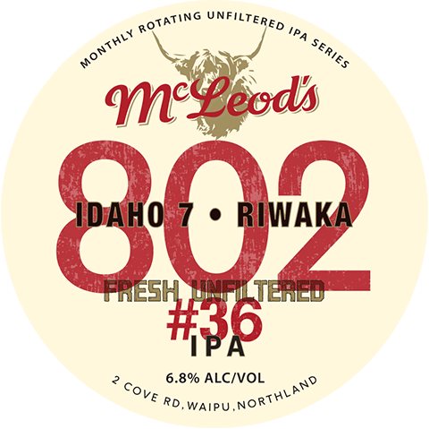 802 #36 Unfiltered IPA