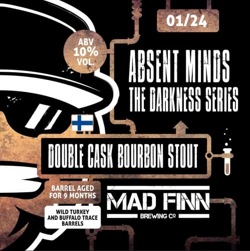 Absent Minds Double Cask Bourbon Stout (The Darkness Series)