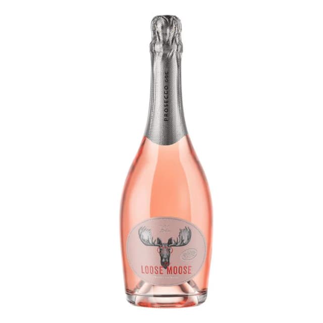 The Loose Moose Italian Prosecco DOC Rose Sparkling Wine