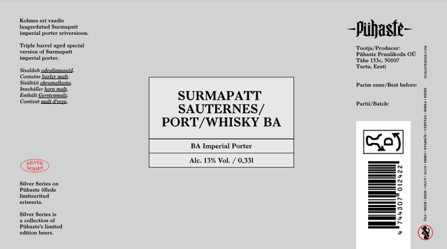 Surmapatt Sauternes/Port/Whisky BA (Silver Series)