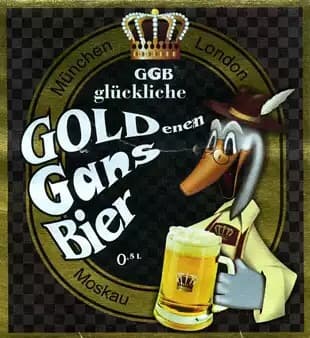 Gluckliche Goldenen Gans Bier