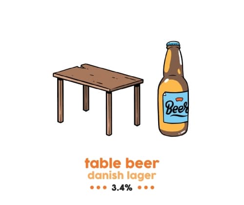 Table Beer Danish Lager