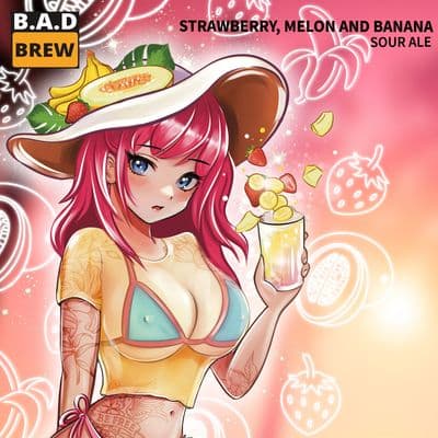 STRAWBERRY, MELON AND BANANA