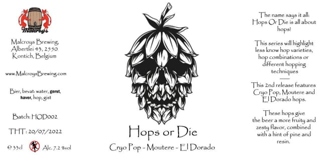 Hops Or Die #2 - Cryo Pop, Moutere, El Dorado