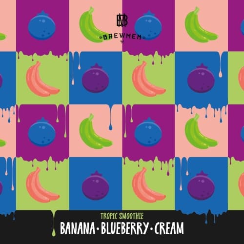 Tropic Smoothie / Banana & Blueberry & Cream